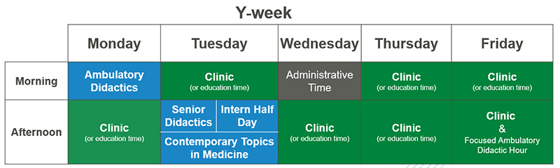 y-week时间表