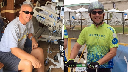 克雷格在癌症和COVID-19中幸存下来，骑自行车影响癌症研究。