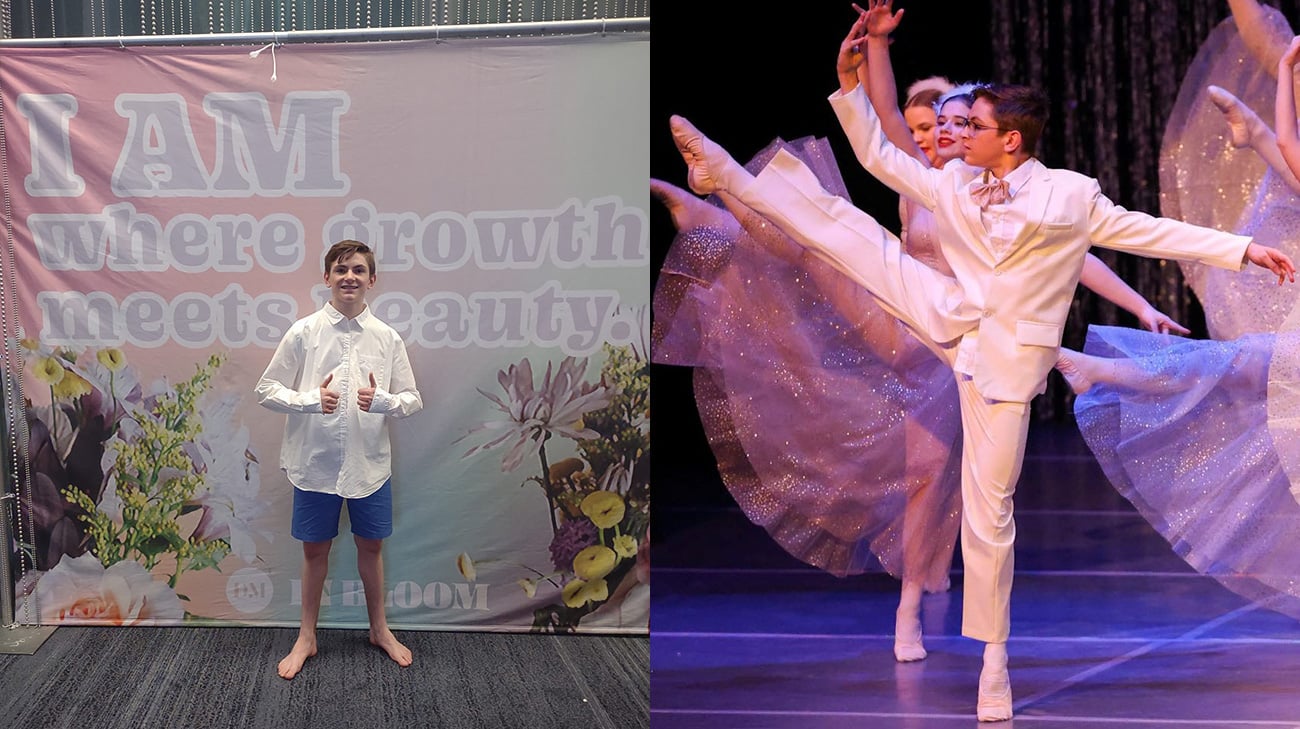 从芭蕾、爵士到街舞和现代舞，Keegan Oxley在他的童年追求他的梦想，参加了一些比赛。