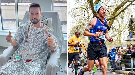 弗雷迪代表英国糖尿病协会参加了2023年伦敦马拉松比赛，因为他经历了一些血糖水平不规律的影响。